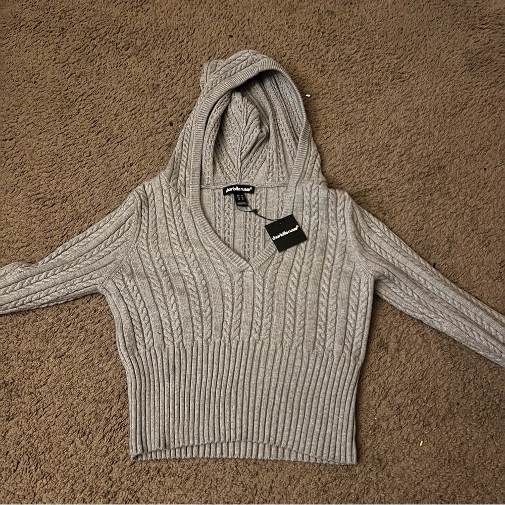 V-neck Cropped Sweater